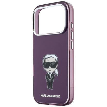 MagSafe Case for Apple iPhone 18 Pro Max / 17 Pro Max, Karl Lagerfeld, IML Ikonik Sketch Print, Burgundy