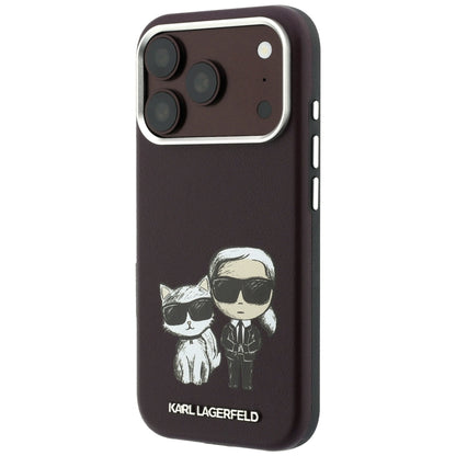 MagSafe Case for Apple iPhone 18 Pro Max / 17 Pro Max, Karl Lagerfeld, KC Bodies Sketch, Burgundy