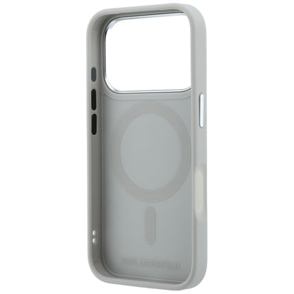 MagSafe Case for Apple iPhone 18 Pro Max / 17 Pro Max, Karl Lagerfeld, Point and Choupette Sketch, Gray