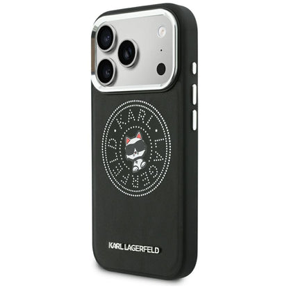 MagSafe Case for Apple iPhone 18 Pro Max / 17 Pro Max, Karl Lagerfeld, Point and Choupette Sketch, Black