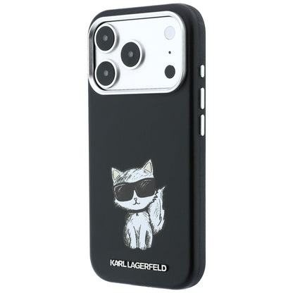 MagSafe Case for Apple iPhone 18 Pro Max / 17 Pro Max, Karl Lagerfeld, Smooth Choupette Sketch, Black