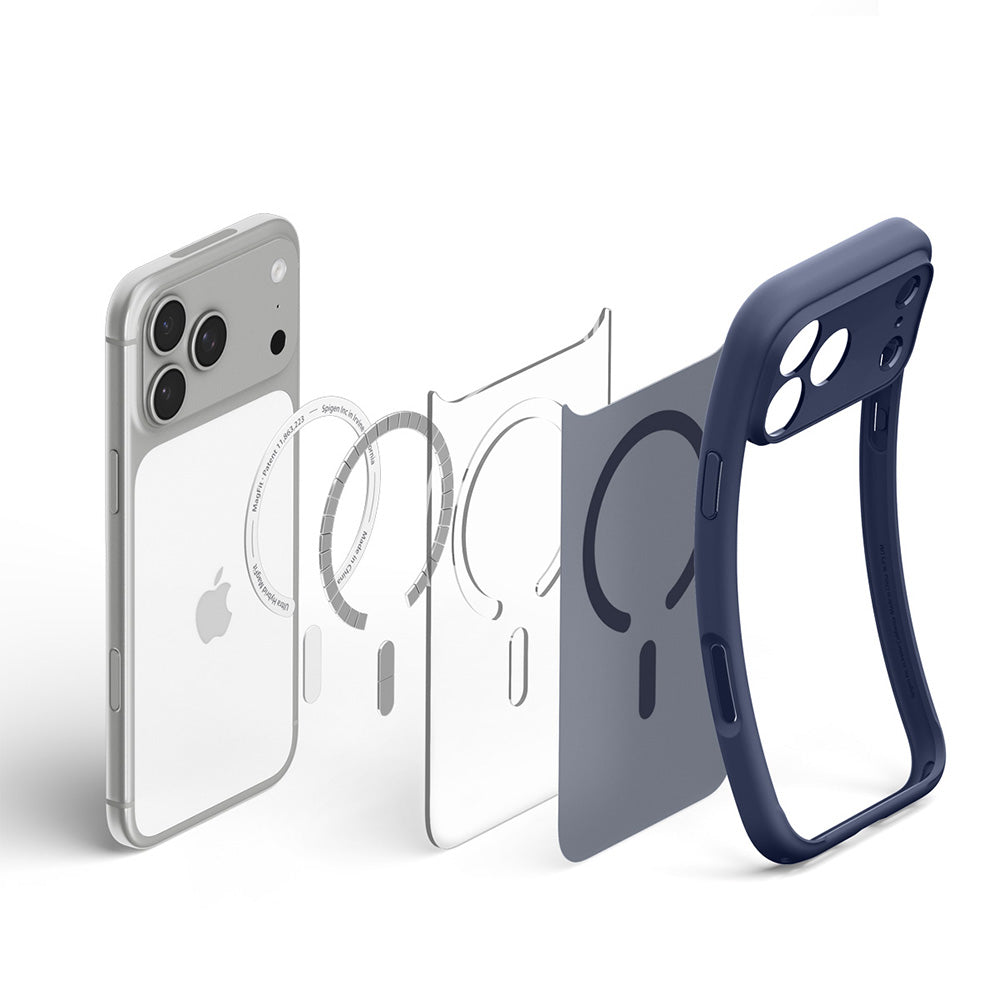 MagSafe Case for Apple iPhone 18 Pro Max / 17 Pro Max, Spigen, Ultra Hybrid, Satin Navy ACS11918