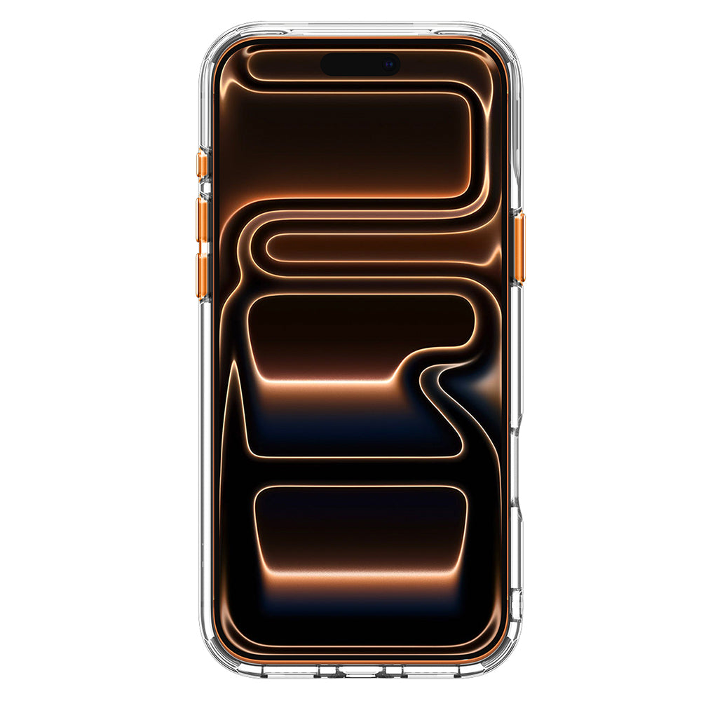 MagSafe Case for Apple iPhone 18 Pro Max / 17 Pro Max, Spigen, Ultra Hybrid Optik S, Transparent Orange ACS11910