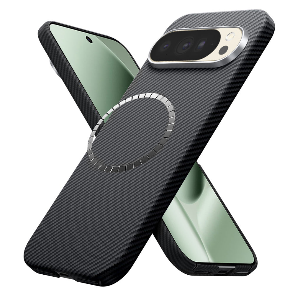 MagSafe Case for Google Pixel 10 Pro XL, Techsuit, Aramid Fiber, Black