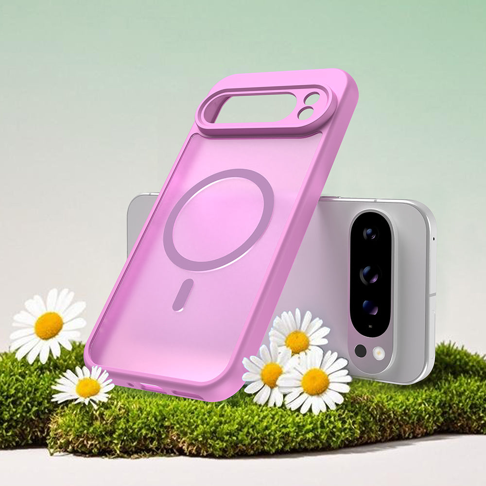 MagSafe Case for Google Pixel 10 Pro XL, Techsuit, HaloFrost II, Pink
