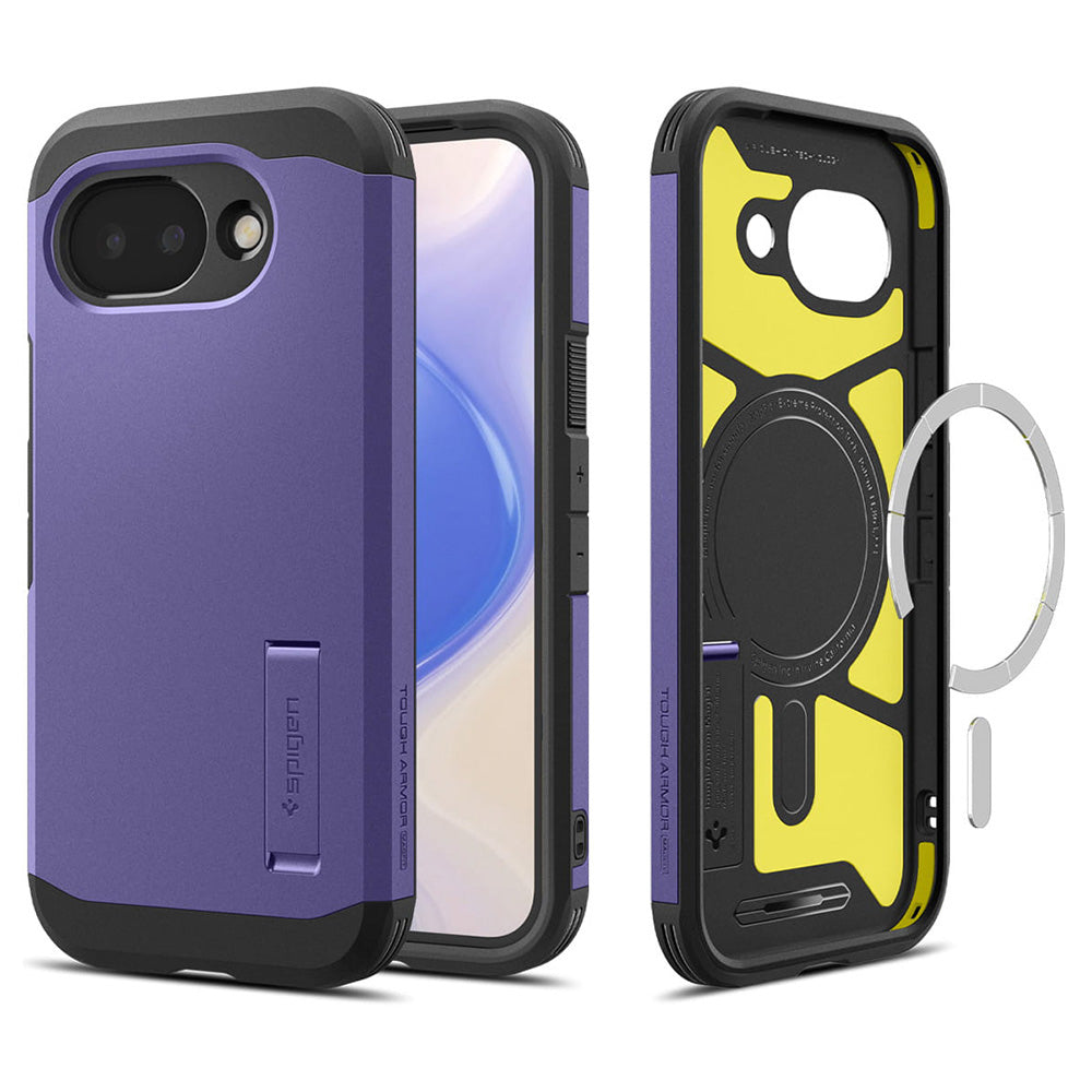 MagSafe Case for Google Pixel 10a, Spigen, Tough Armor, Purple ACS11281