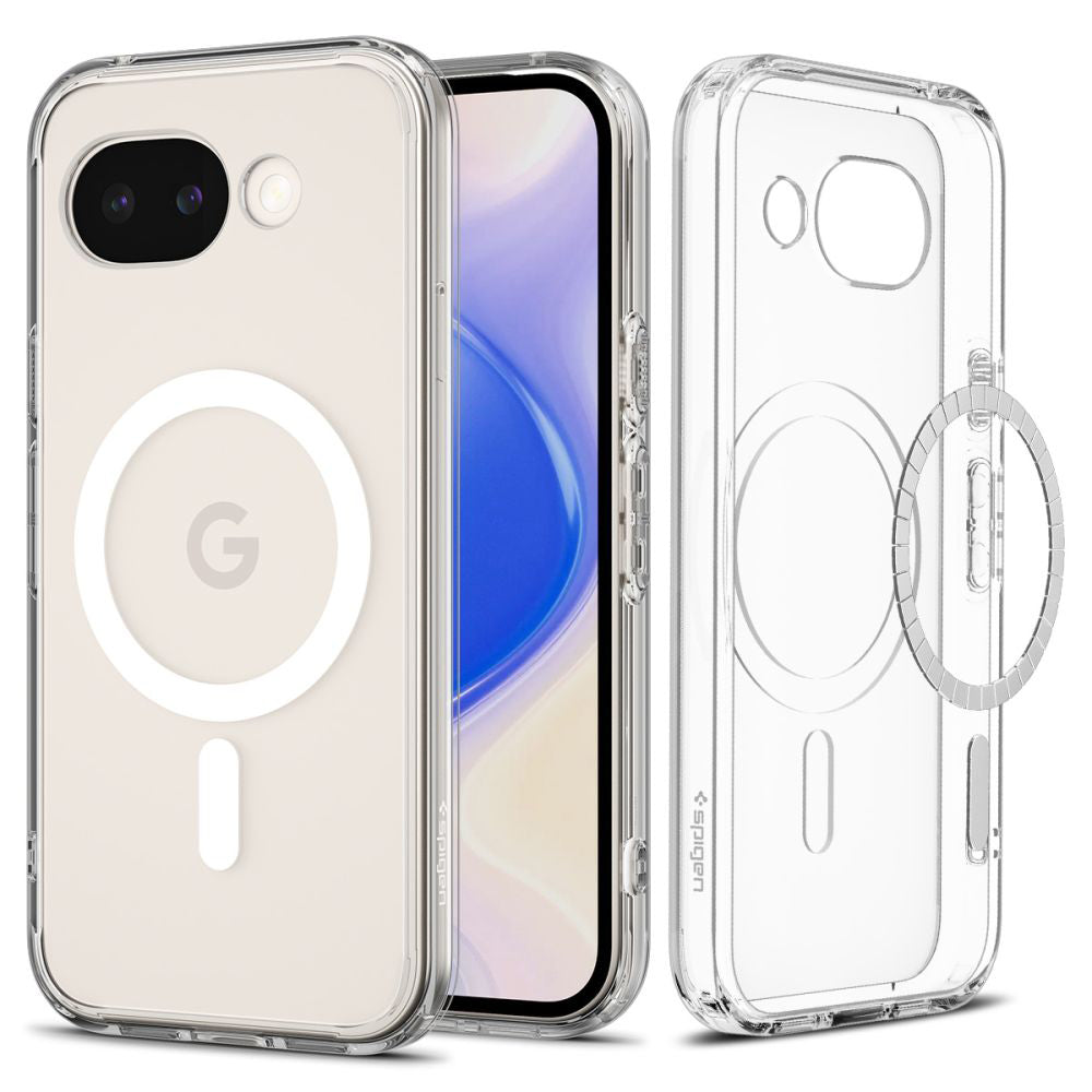 MagSafe Case for Google Pixel 10a, Spigen, Ultra Hybrid, Transparent White ACS11276