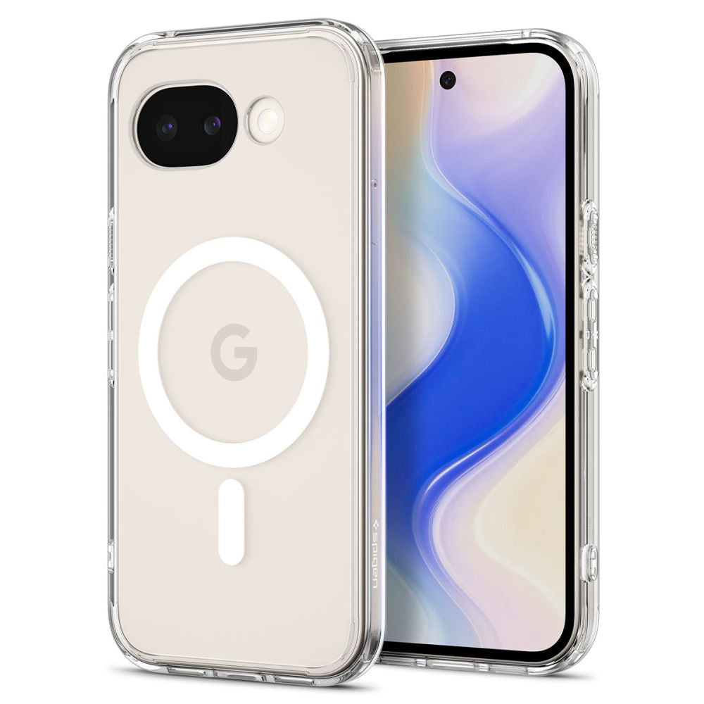 MagSafe Case for Google Pixel 10a, Spigen, Ultra Hybrid, Transparent White ACS11276