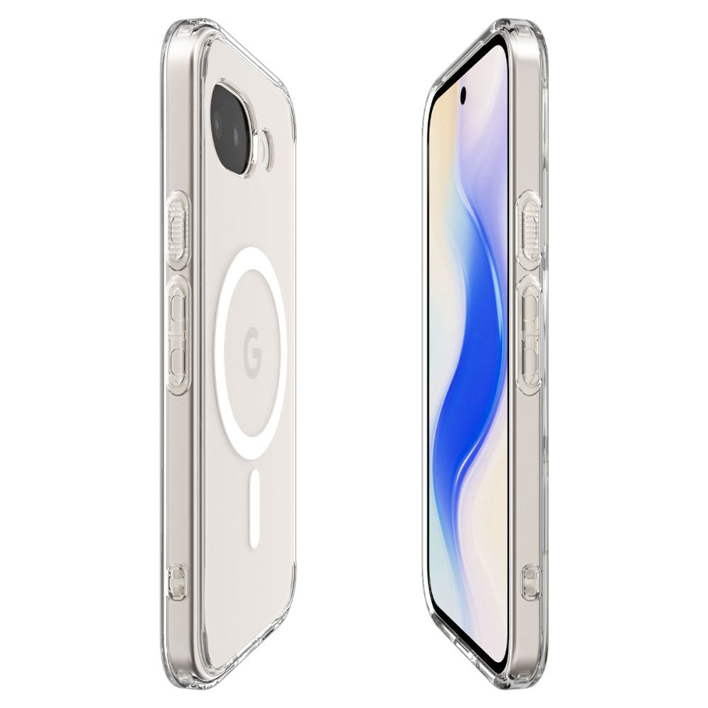 MagSafe Case for Google Pixel 10a, Spigen, Ultra Hybrid, Transparent White ACS11276