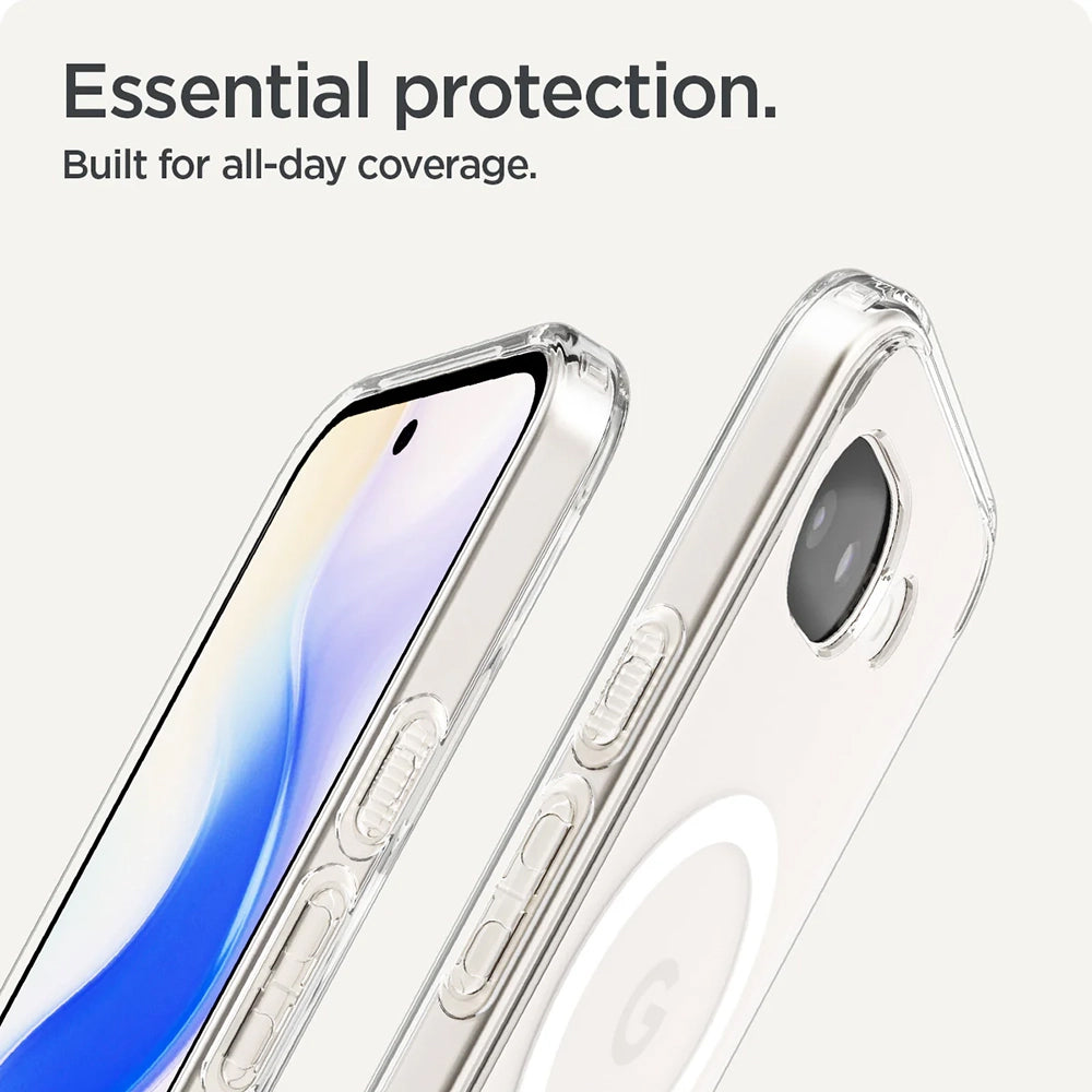 MagSafe Case for Google Pixel 10a, Spigen, Ultra Hybrid, Transparent White ACS11276