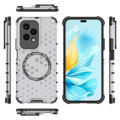 MagSafe Case for Honor 200 Lite, Techsuit, HoneyComb Shield, White