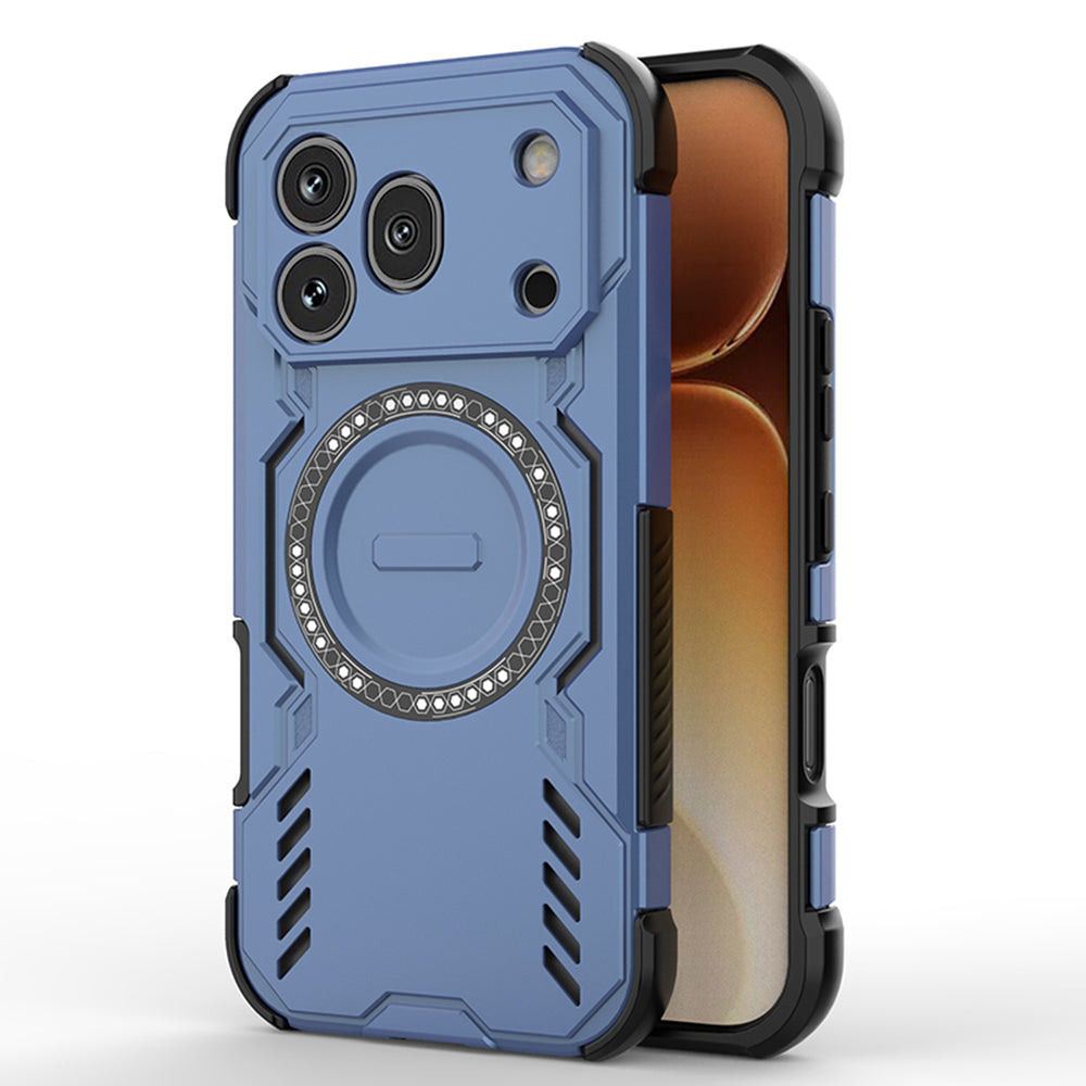 MagSafe Case for Honor 600 Pro, Techsuit, ArmorMag, Blue