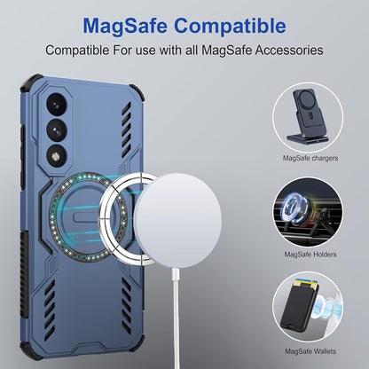MagSafe Case for Honor 600 Pro, Techsuit, ArmorMag, Black