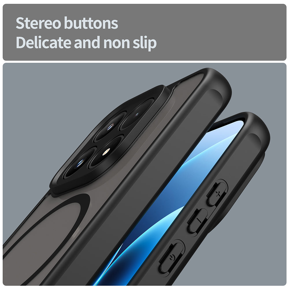 MagSafe Case for Honor 600, Techsuit, HaloFrost II, Black