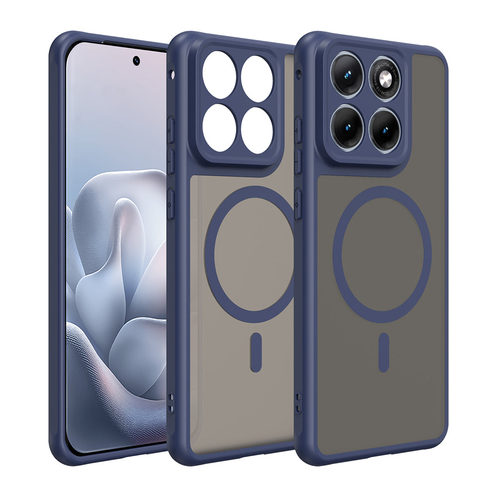 MagSafe Case for Motorola Edge 70 Fusion, Techsuit, HaloFrost II, Navy Blue