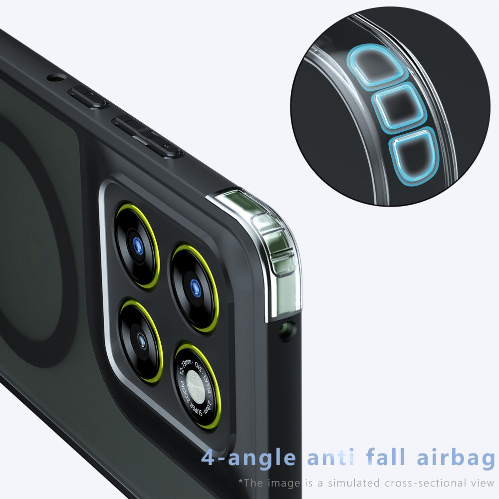 MagSafe Case for Motorola Edge 70 Pro, Techsuit, PureFrost, Satin Black