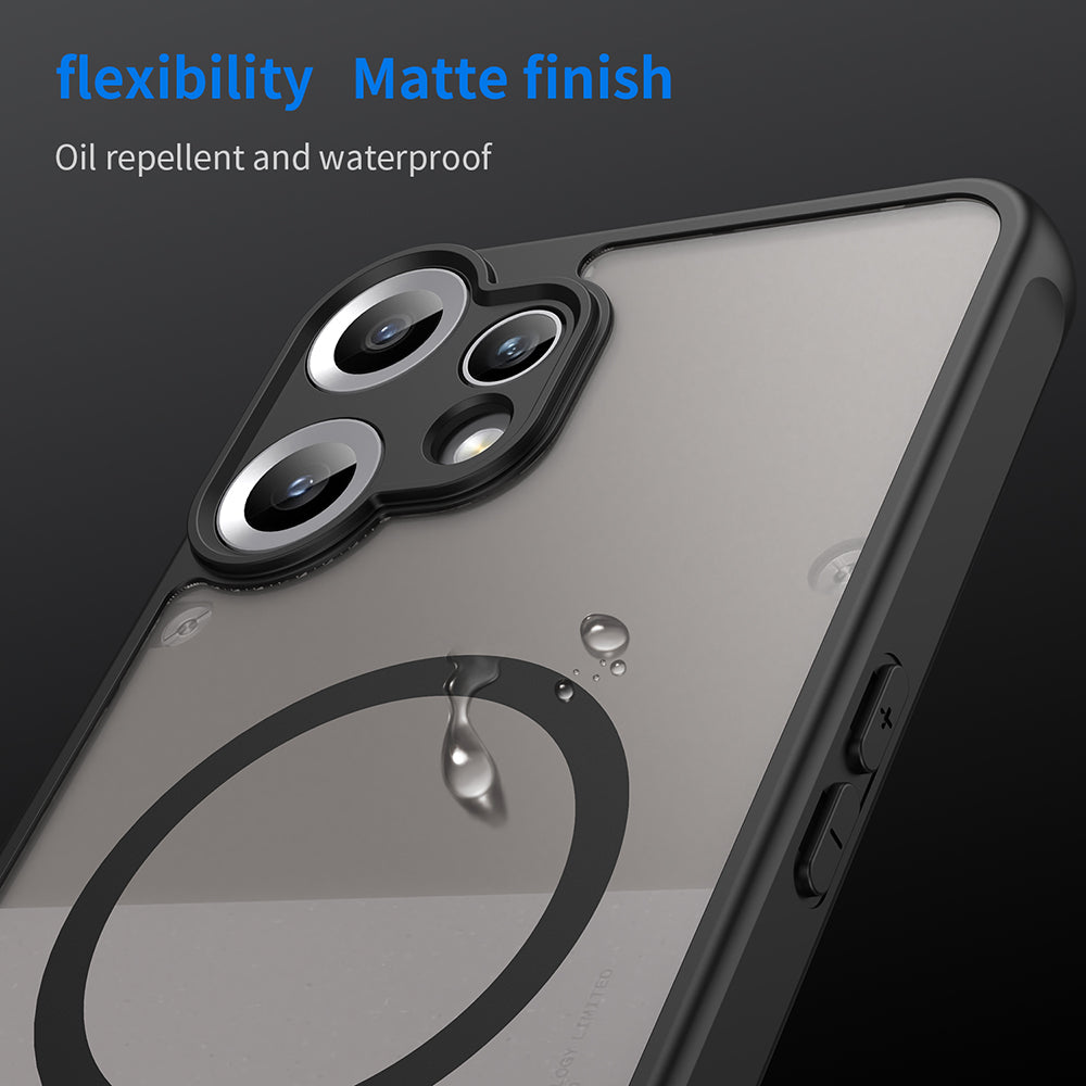 MagSafe Case for Nothing CMF Phone 2 Pro, Techsuit, HaloFrost II, Black