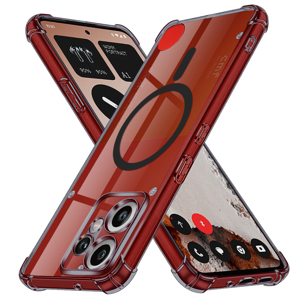 MagSafe Case for Nothing CMF Phone 2 Pro, Techsuit, Shockproof Clear, Smoke