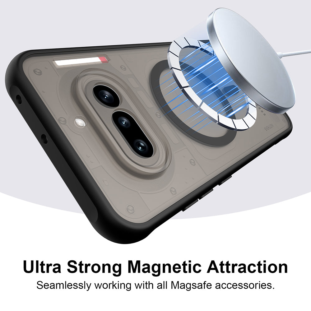 MagSafe Case for Nothing Phone (4a) Pro, Techsuit, HaloFrost II, Black