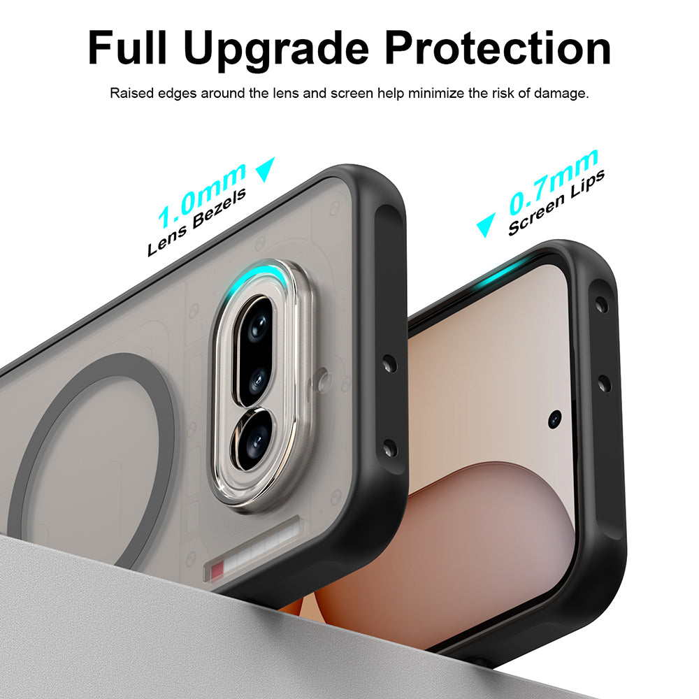 MagSafe Case for Nothing Phone (4a), Techsuit, HaloFrost II, Black