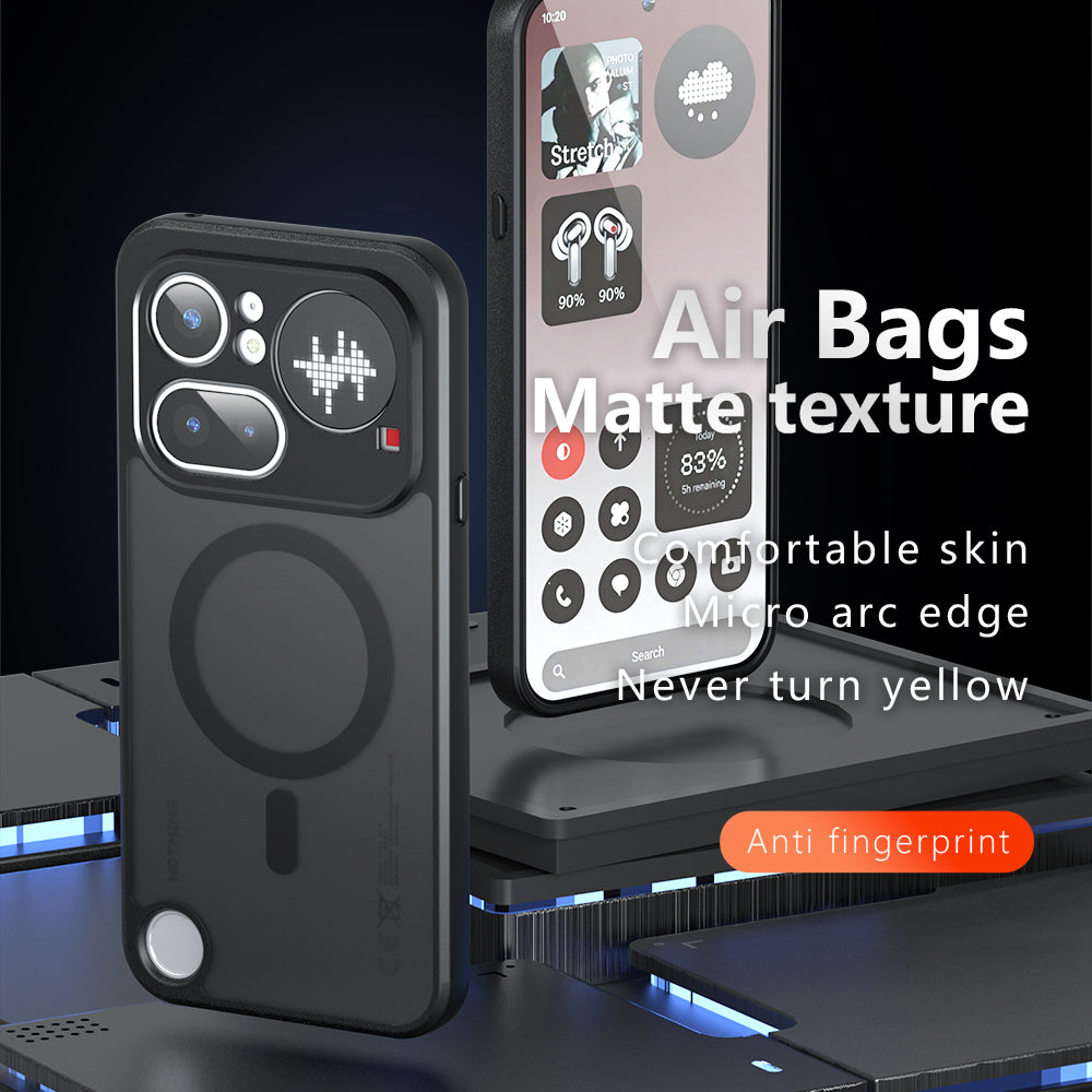 MagSafe Case for Nothing Phone (4a), Techsuit, PureFrost, Satin Black