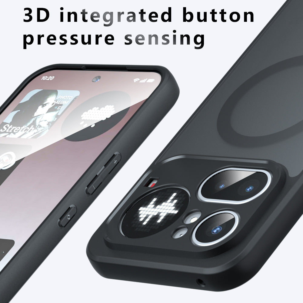 MagSafe Case for Nothing Phone (4a), Techsuit, PureFrost, Satin Black
