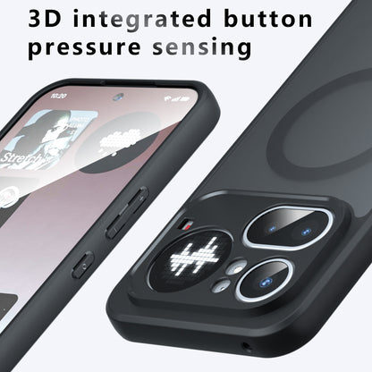 MagSafe Case for Nothing Phone (4a), Techsuit, PureFrost, Satin Black