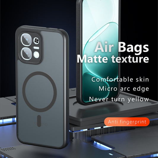 MagSafe Case for Oppo A6 4G, Techsuit, PureFrost, Satin Black