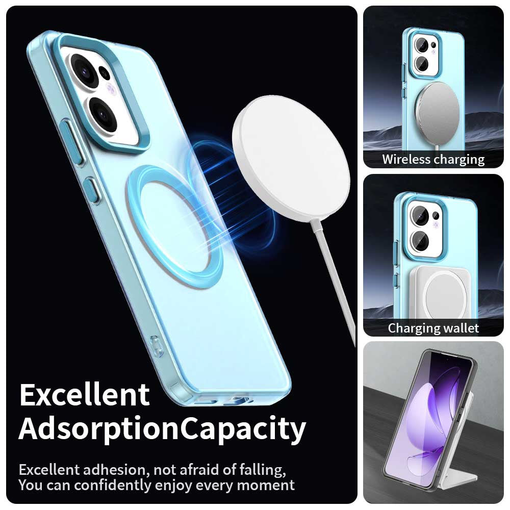 MagSafe Case for Oppo Reno13 FS 5G / Reno13 F 4G / Reno13 F, Techsuit, CandyCase, Blue