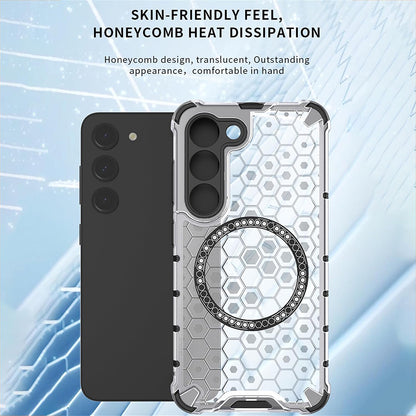 MagSafe Case for Oppo Reno13, Techsuit, HoneyComb Shield, White