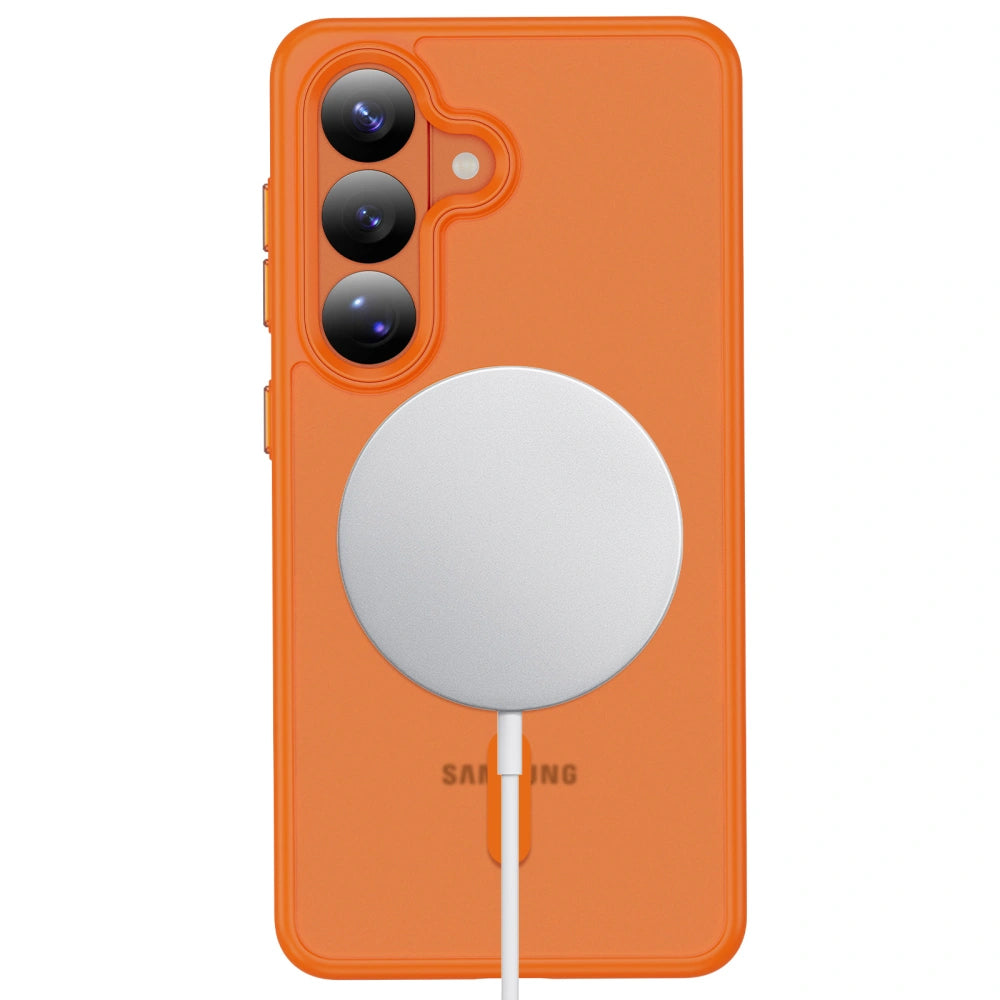 MagSafe Case for Samsung Galaxy S26 S942, Tech-Protect, Magmat, Matte Orange