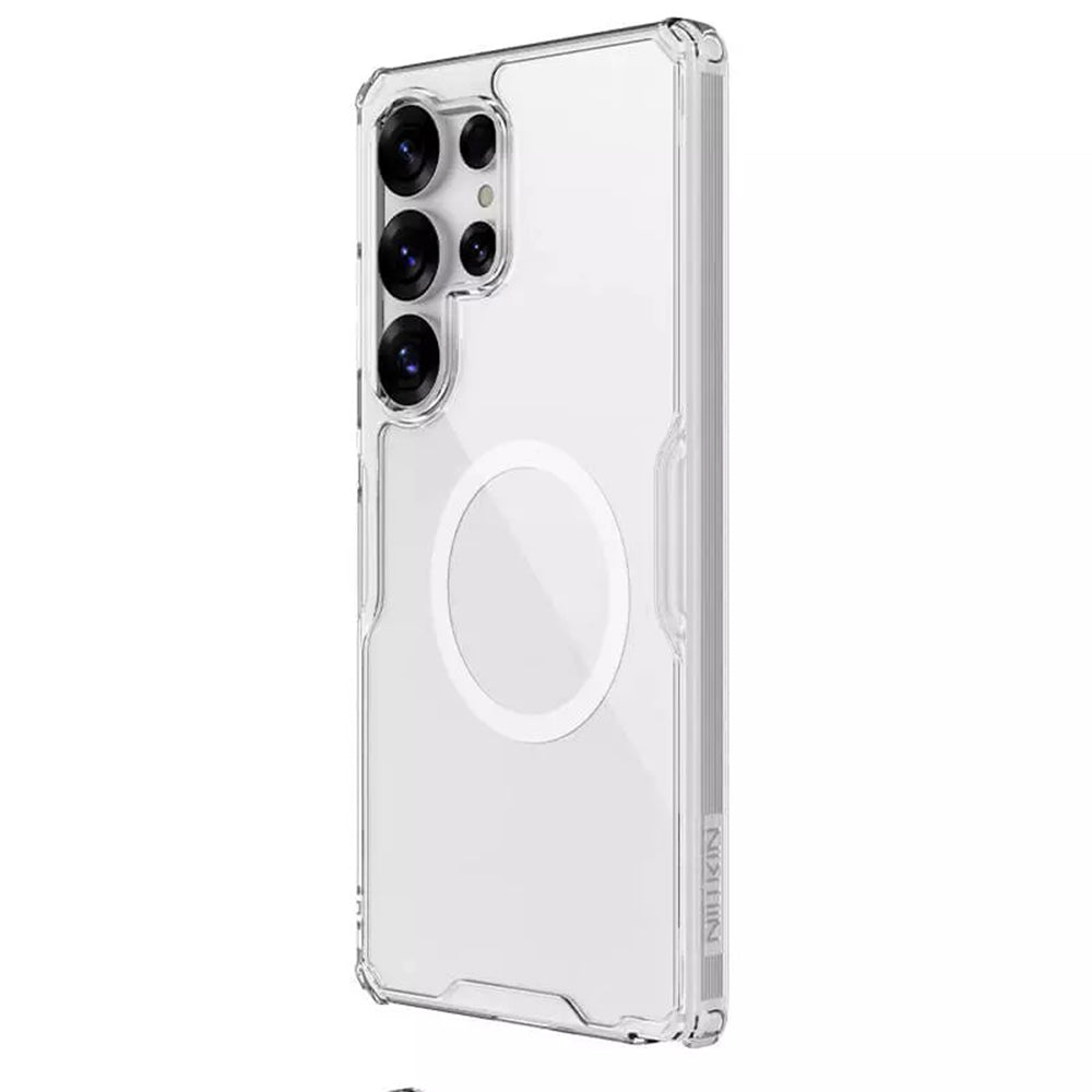 MagSafe Case for Samsung Galaxy S25 Ultra S938, Nillkin, Nature Pro, Transparent