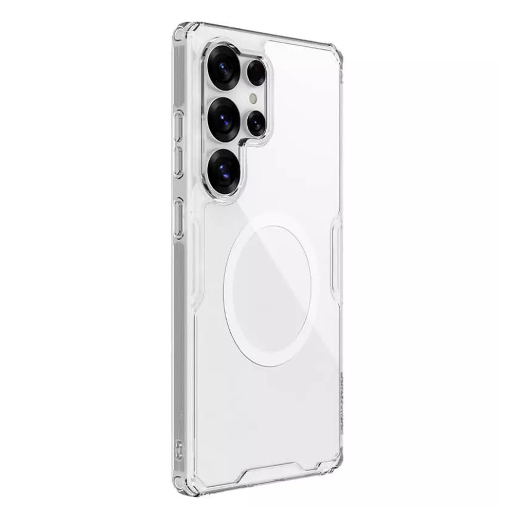 MagSafe Case for Samsung Galaxy S25 Ultra S938, Nillkin, Nature Pro, Transparent