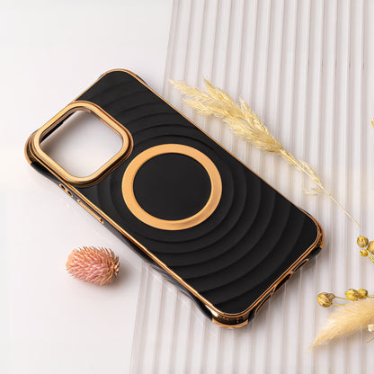 MagSafe Case for Samsung Galaxy S23 FE S711, OEM, Circle Glam, Black