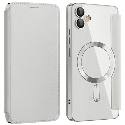 MagSafe Case for Samsung Galaxy A05 A055, Techsuit, SmartMag Book, Gray