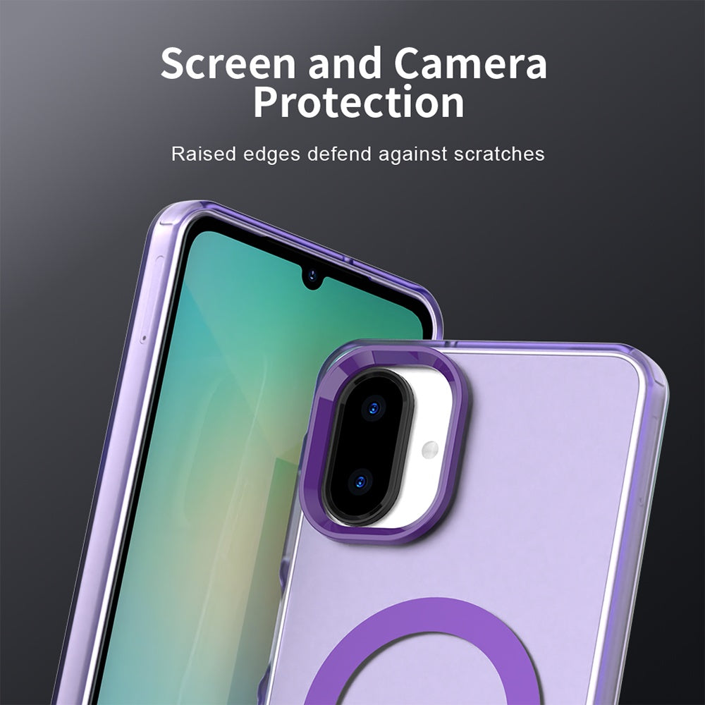 MagSafe Case for Samsung Galaxy A07 4G A075, Techsuit, CandyCase, Purple