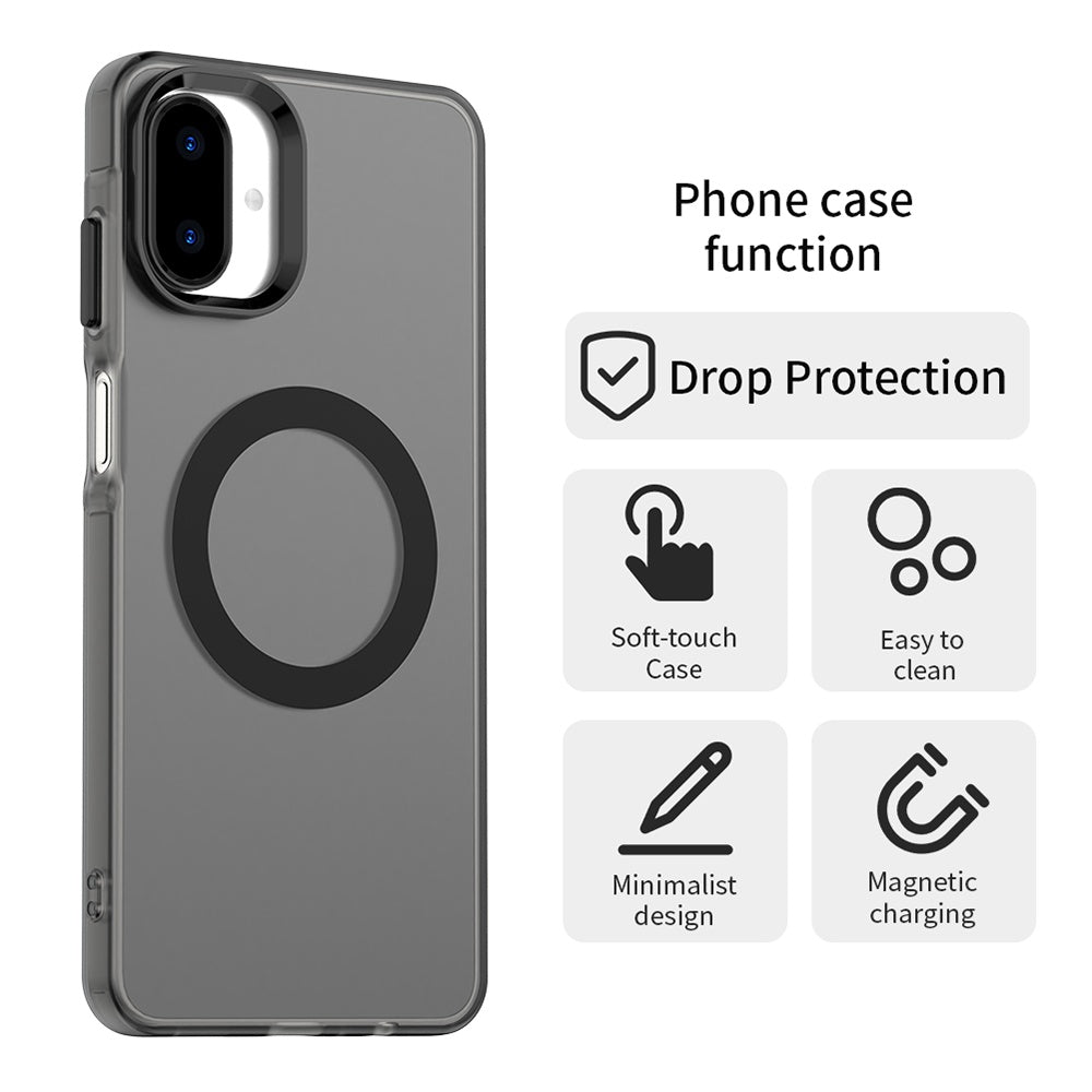 MagSafe Case for Samsung Galaxy A07 4G A075, Techsuit, CandyCase, Black