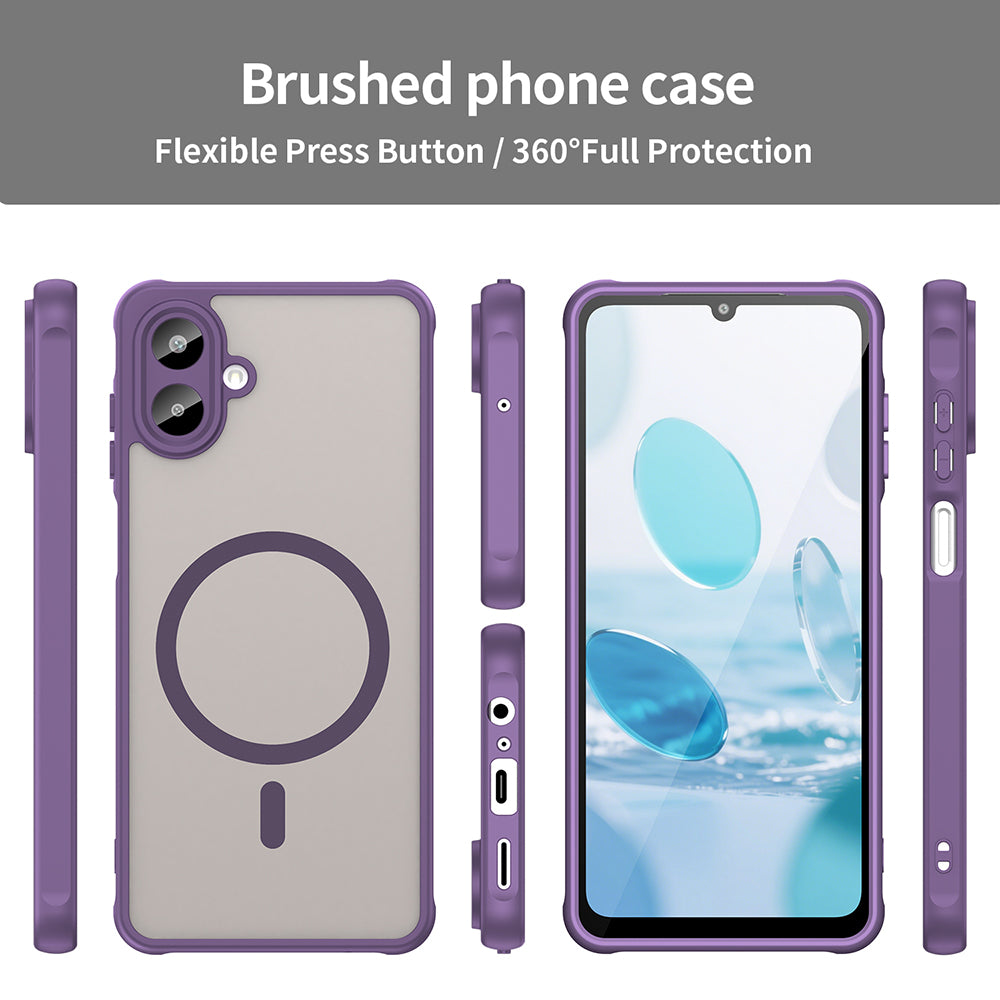 MagSafe Case for Samsung Galaxy A07 4G A075, Techsuit, HaloFrost II, Purple