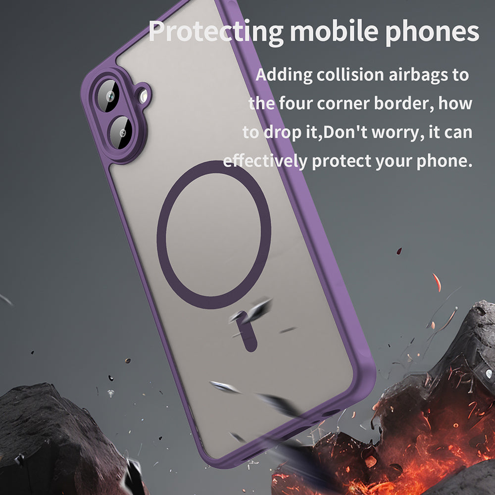 MagSafe Case for Samsung Galaxy A07 4G A075, Techsuit, HaloFrost II, Purple