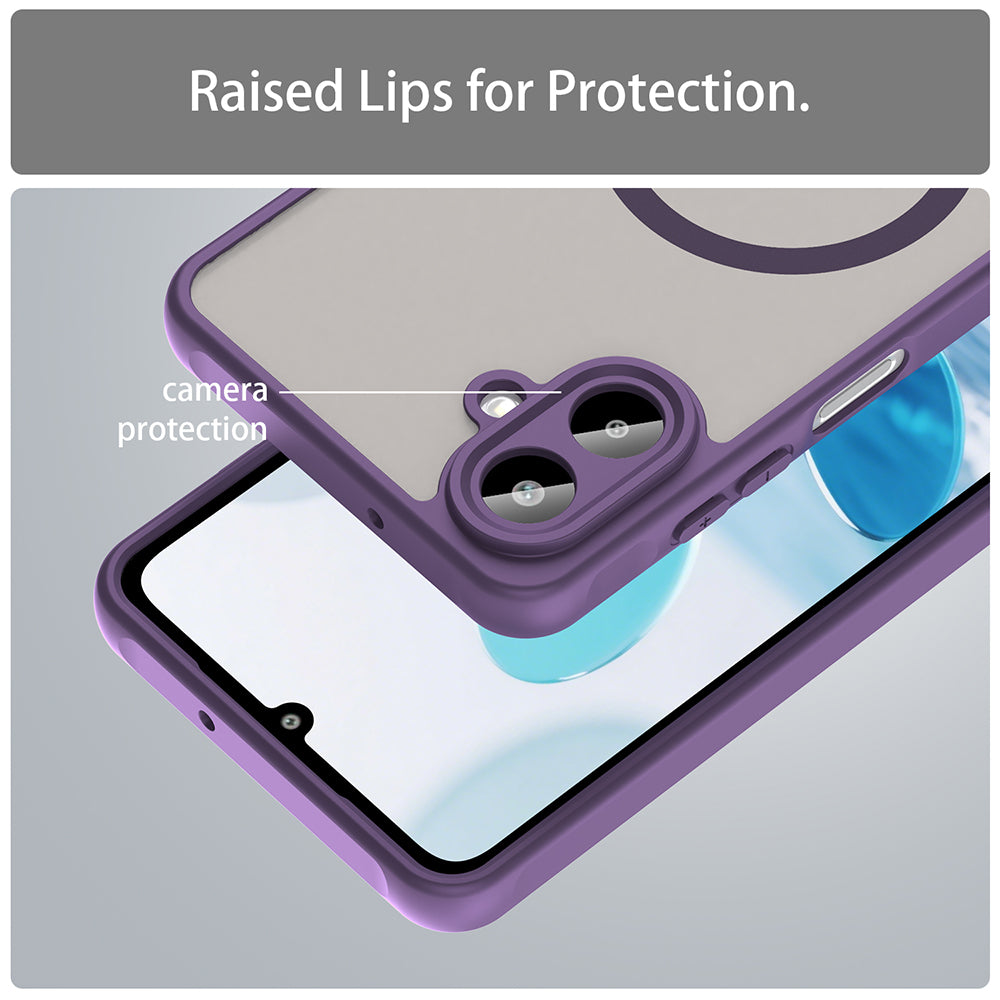 MagSafe Case for Samsung Galaxy A07 4G A075, Techsuit, HaloFrost II, Purple