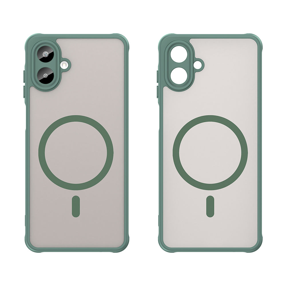 MagSafe Case for Samsung Galaxy A07 4G A075, Techsuit, HaloFrost II, Green