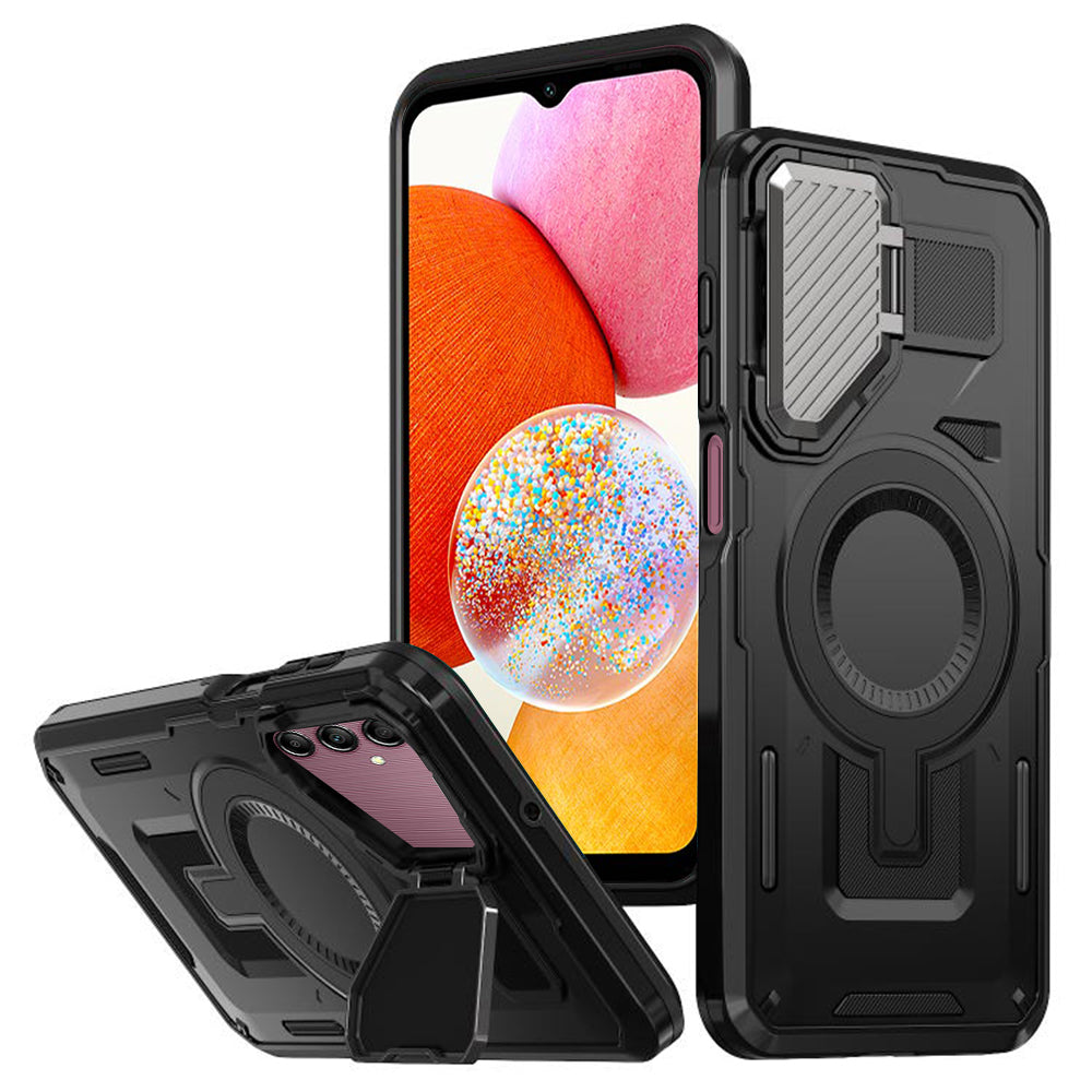 MagSafe Case for Samsung Galaxy A14 A145 / A14 5G A146, Techsuit, CamVault, Black