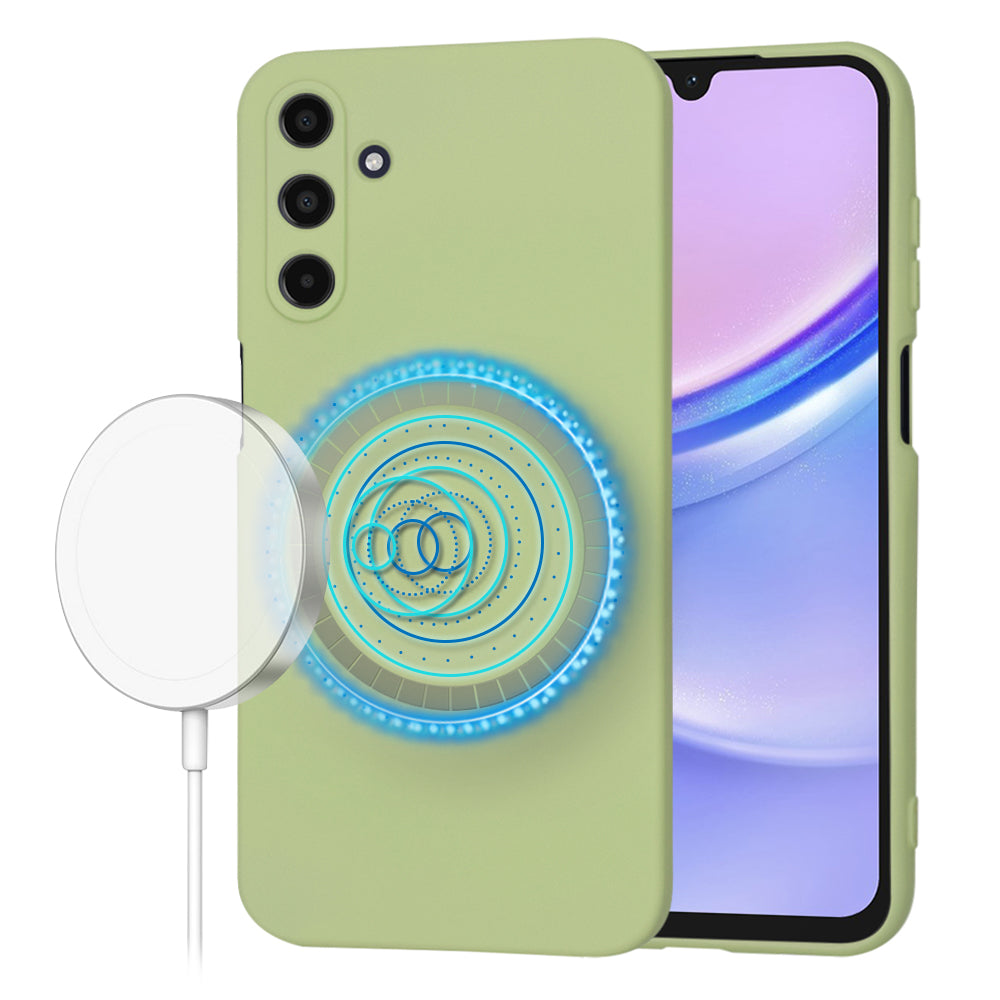 MagSafe Case for Samsung Galaxy A15 A155, Techsuit, SoftFlex, Matcha