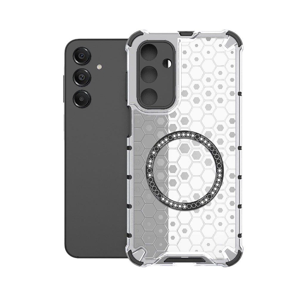MagSafe Case for Samsung Galaxy A16 5G A166 / A16 4G A165, Techsuit, HoneyComb Shield, White