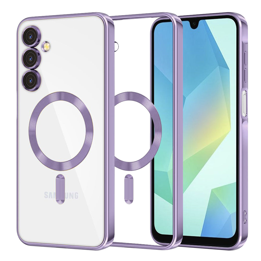 MagSafe Case for Samsung Galaxy A16 5G A166 / A16 4G A165, Techsuit, Luxury Crystal, Light Purple