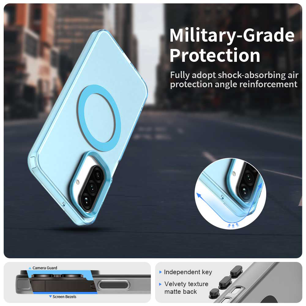 MagSafe Case for Samsung Galaxy A17 5G, Techsuit, CandyCase, Blue