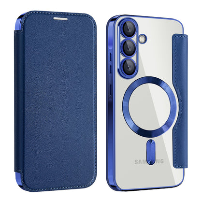 MagSafe Case for Samsung Galaxy A26 A266, Techsuit, SmartMag Book, Blue