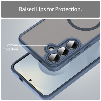 MagSafe Case for Samsung Galaxy A27 5G, Techsuit, HaloFrost II, Navy Blue