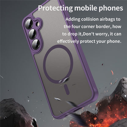 MagSafe Case for Samsung Galaxy A27 5G, Techsuit, HaloFrost II, Purple