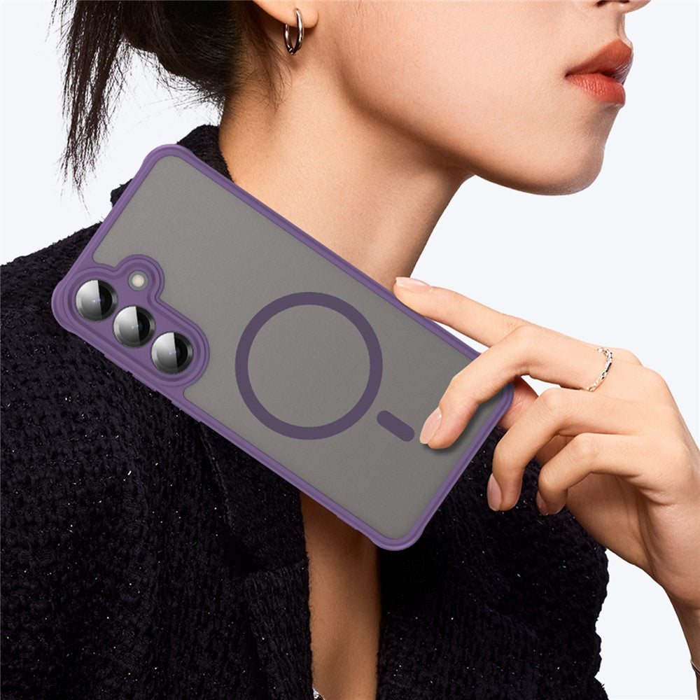 MagSafe Case for Samsung Galaxy A27 5G, Techsuit, HaloFrost II, Purple